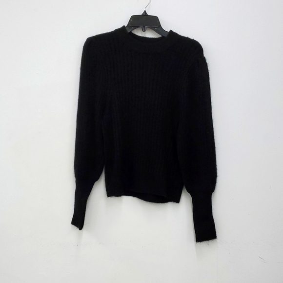 Women's Leith Mock Neck Sweater, Size Large - Black - Picture 6 of 9